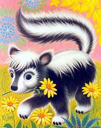 skunk w/ flower