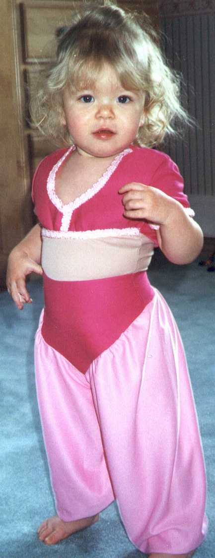 Sophie in her I Dream of Jeannie costume