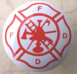 Cabinet knobs Fire Dept