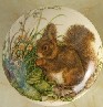 CERAMIC CABINET KNOB KNOBS  WILDLIFE SQUIRRELS SQUIRREL