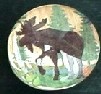 CERAMIC CABINET KNOB KNOBS  WILDLIFE MOOSE