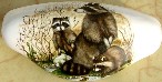 Ceramic Drawer Pull Raccoons