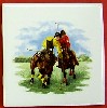 Ceramic Tile Polo Playing Horse 