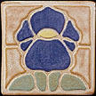 Arts & Crafts Iris Tile
