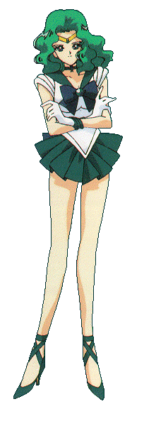 "Hi..I'm Michiru..Sailor Neptune..I am also a guide in this Realm..click on me and I will take you to a new place.."