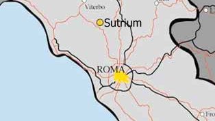 Map 1.1 Sutrium in relation to Rome