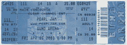 Gund Arena April 25 2003