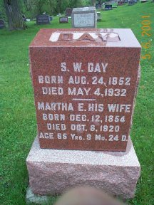 Silas W. Day and
Martha E. His Wife