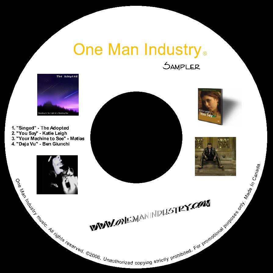 One Man Industry CD sampler, featuring Katie Leigh. 2006.