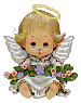 Angel With Flowers