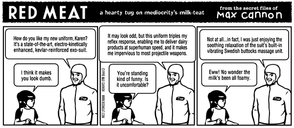 a hearty tug on mediocrity's milk-teat