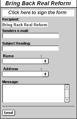 Bring Back Real Reform!