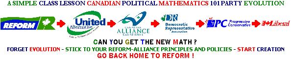 Go back home, Canadian Reform Conservative Alliance supporters! We are the United Right in Canada!