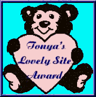 Tonya's lovely site award