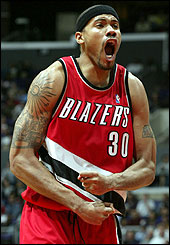 Sheed showing some love! - Click to check out the Portland Trailblazers website
