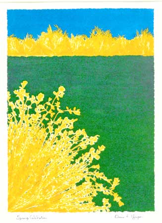 SpringCelebration-D - Original Print: Monotype
