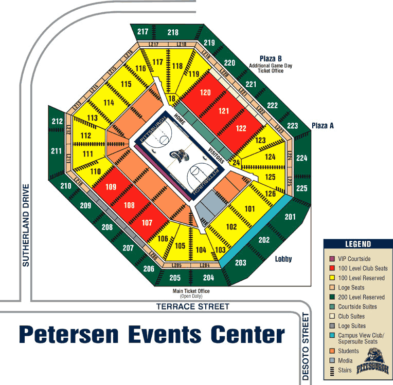 Peterson Center Pittsburgh Seating Chart