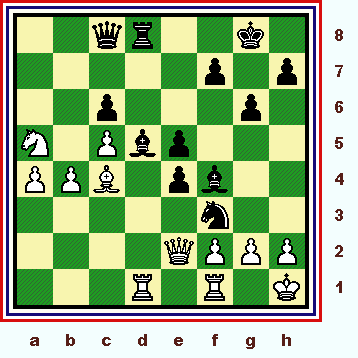    White just played Qe2!? here. What move would YOU play next in this position?  (alaf2_rgm22-pos5.gif, 44 KB)   