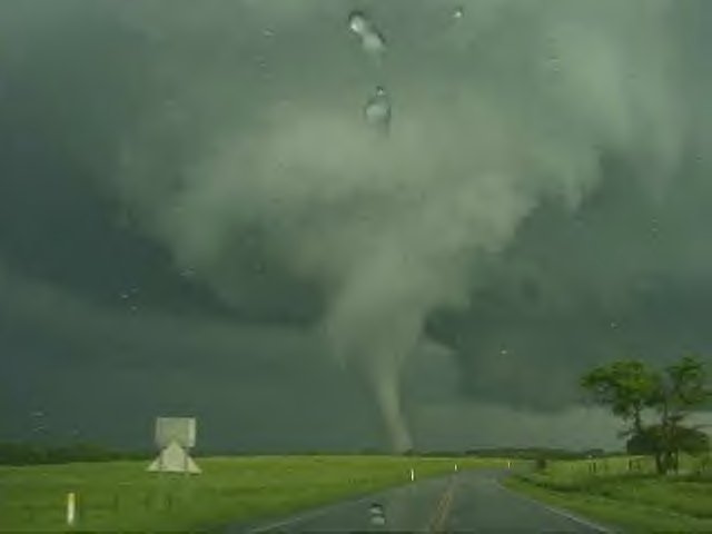 This tornado occured on May 3rd, 1999 outside of Oklahoma City, Ok