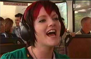 Singer on bus 2007
