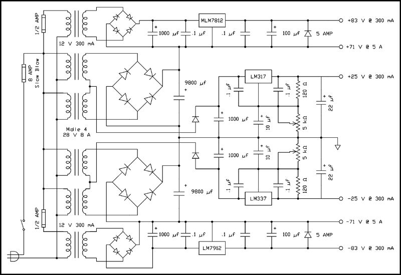 400watts Amplifier Circuit Layout    - Schematic Diagram - 400watts Amplifier Circuit Layout