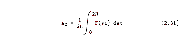  A sub zero=1 over 2Pi times the integral from 0 to 2Pi of F of wt dwt.