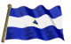 bandera de nicaragua ondeando