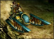 This is one of two Hovercrafts. This one you can only ride on Mushroom Rock Road.