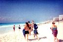 Us on our second day in Cancun.  We got to go to this awsome beach called La Playa de Chac Mool.