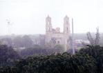 The view of the church in Valladolid when me and Andy ventured up onto the roof of our hotel.