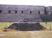 The statue of the jeopard at Uxmal.  Becca, you know what I'm talking about :-)
