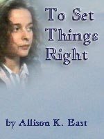 Bookcover for the fic 'To Set Things Right'.