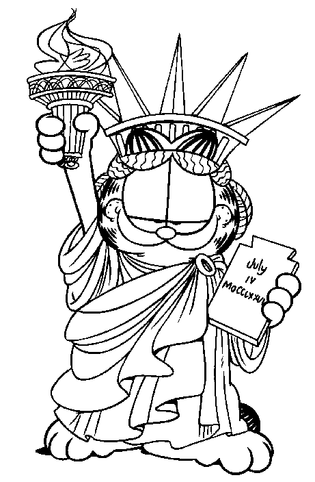 garfield thanksgiving coloring pages - photo #15