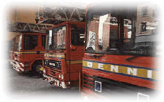 Engines at the Dublin Fire Brigade Headquarters