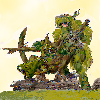 Garudan Scout w/ REF Infantry in Camoflauge