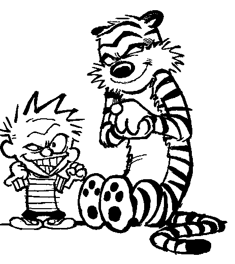 calvin and hobbes coloring pages - photo #12