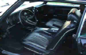 Black Interior of 1970 Chevelle on the left (Click to Enlarge)