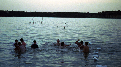 Troop 769 in their private swimming area