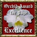 An Award From Orchid Lady