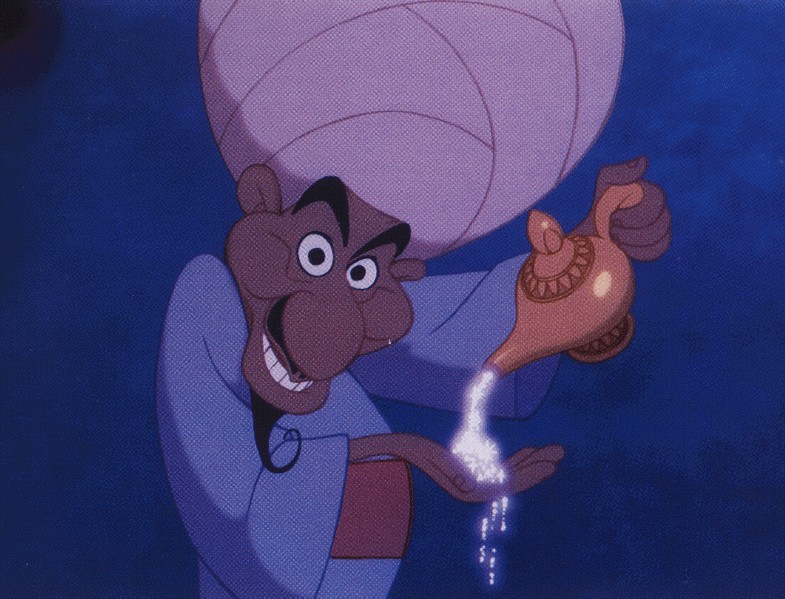 Picture of lamp seller from Disney's _Aladdin_(tm)