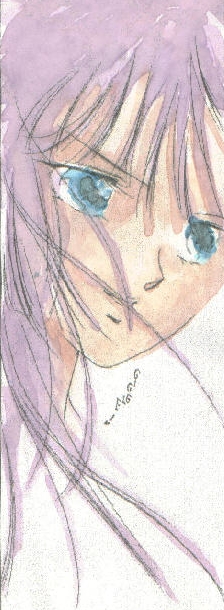 Pic from Vampire Princess Miyu Manga...painted in by me..