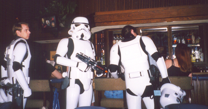 Stormtroopers looking for a drink.