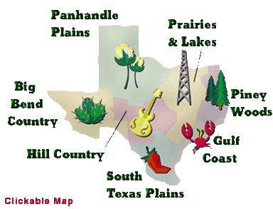 Texas Area Map