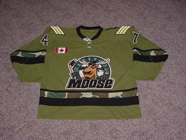 manitoba moose game worn jerseys