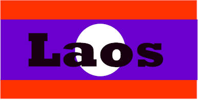 Flag of People's Democratic Republic of Laos
