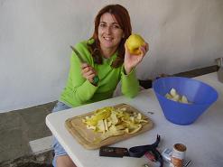 Paros, Anna making the apple pie