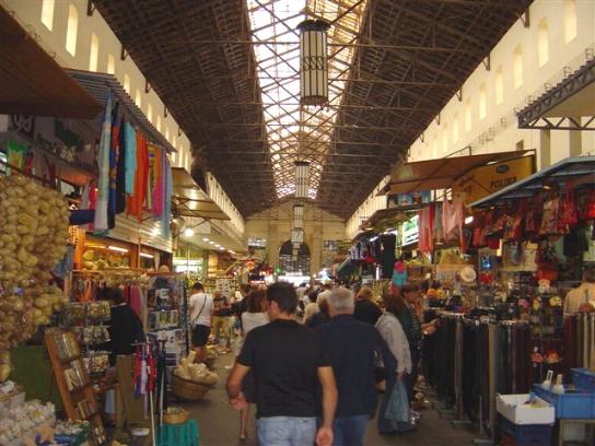 The famous market in Chania