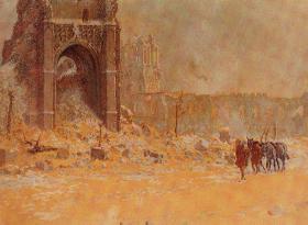 Ypres, Christmas, 1917 by Gilbert Holliday ~ From the  WWI Collection at Swedish University