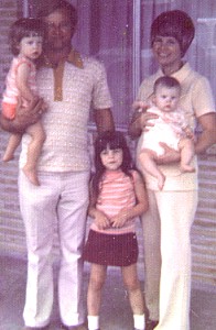 Bubba,Patsy, & girls, 1974