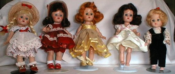 The 50 S Hard Plastic 8 Dolls Strung And Walkers Part I